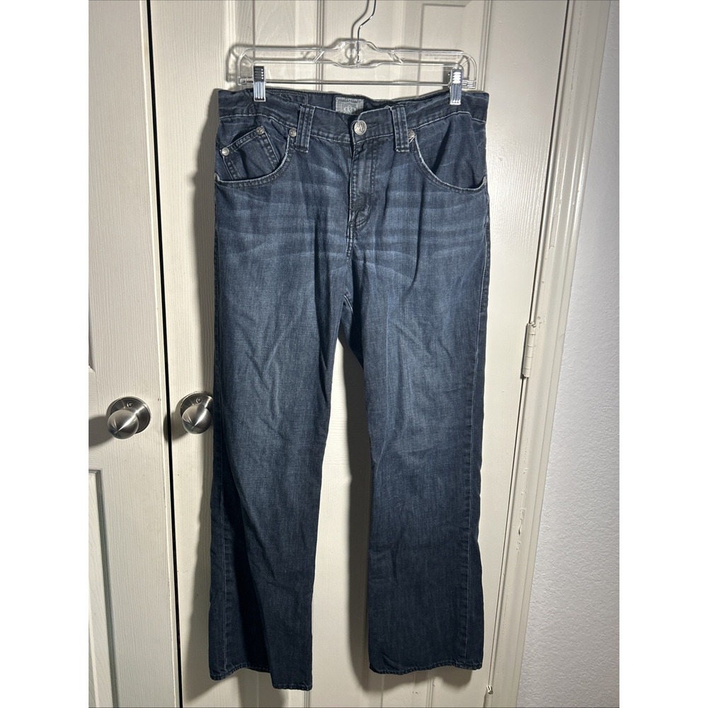 Rock & Republic Axl Jeans Mens 33x32 Blue Cotton Denim Dark Wash